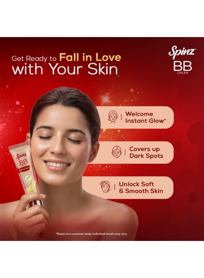 Spinz BB Cream 01 Beige 29g | Instant Glow, Even Skin Tone & Natural Coverage | Lightweight, Non-Sticky Mousse Formula - Image 4